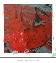 Größe 100 x 100cm, Blickwinkel: 45°