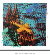 Größe 100 x 100cm, Blickwinkel: 316°