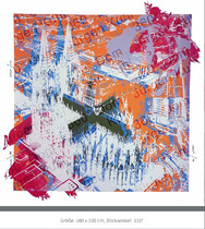 Größe 100 x 100cm, Blickwinkel: 316°